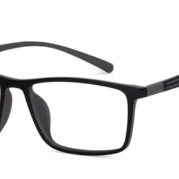 LENSKART BLU | Zero Power Bluecut & Antiglare Computer Eyeglasses | Full Rim Rectangle | For Men and Women | Large | LB E14255 image 1