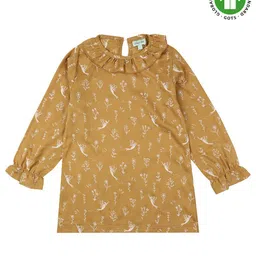 Lilly + Sid 100% Cotton Full Sleeves Top Fairy Print - Yellow-picture-18