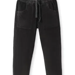 Pine Kids Full Length Velvet Jeans With Solid Colour - Charcoal Grey-picture-20