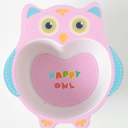 fab n funky Owl Shaped Bowl Pink - 280 ml-picture-3