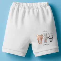 Simply Interlock Knit Bloomers with Animal Print Pack of 3 - White image 2