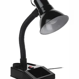 SPARK WORLD Black Contemporary Bell Shaped Table Lamp image 3