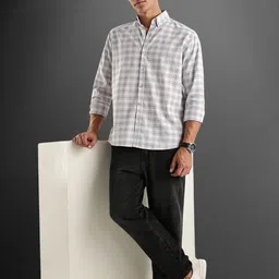 ADRO Standard Tartan Checks Checked Cotton Casual Shirt image 4