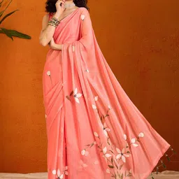 Mitera Floral Poly Chiffon Saree-picture-13