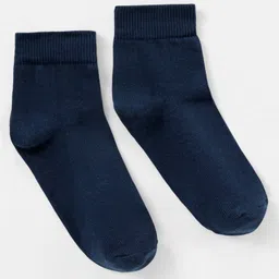 Pine Kids Anti Microbial Biowashed Regular Length Socks Pack Of 3 - Navy Peony image 5
