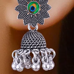 Sangria Silver-Plated Alloy Earrings image 3