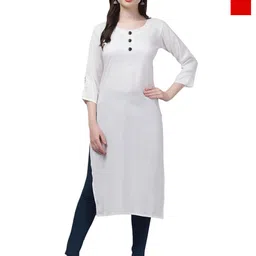 Coft Women Thread Work Crepe Kurta-image-50