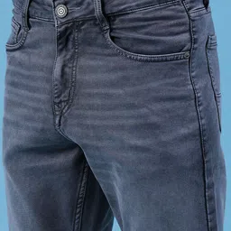 V-Mart Men Regular Fit Mid-Rise Light Fade Stretchable Cotton Denim Jeans image 5