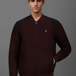 Louis Philippe Men Colourblocked Bomber Jacket-picture-48