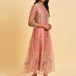 Wishful by W Pink Printed Dress With Jacket image 3