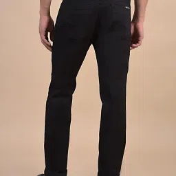 Cantabil Black Regular Fit Solid Jeans image 2
