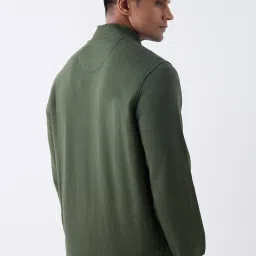 Spykar Green Regular Fit Sweatshirt image 2