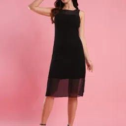 Globus Black Slim Fit Midi Dress-picture-25