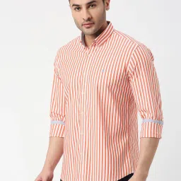 Dragon Hill Red Striped Slim Fit Shirt image 3
