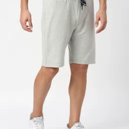 Dragon Hill Grey Melange Relaxed Fit Shorts image 3