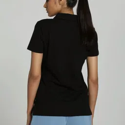 Puma Black Cotton Sports T-Shirt image 2