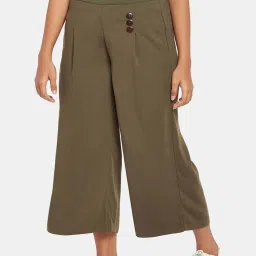 Honey by Pantaloons Green High Rise Culottes image 3