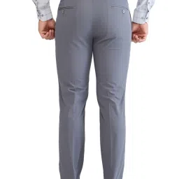 Park Avenue Grey Super Slim Fit Trousers image 2