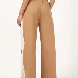Bewakoof Brown Flare Fit Trackpants image 2
