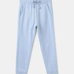 United Colors of Benetton Kids Blue Cotton Logo Trackpants-picture-18