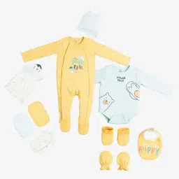 Ed-a-Mamma Baby Multi Organic Cotton Regular Printed Clothing Sets-picture-13