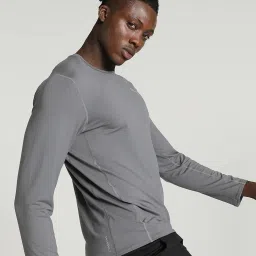 Puma Grey Regular Fit Sports T-Shirt image 3