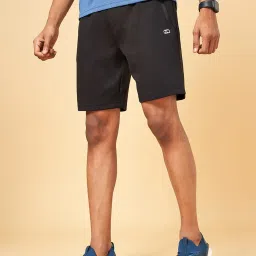 Ajile by Pantaloons Black Cotton Slim Fit Shorts image 3