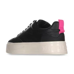 Kendall + Kylie Women's BARONESS Low Top Lace Up Black Sneakers image 3