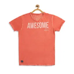 Pepe Jeans Kids Printed Orange T-Shirt-picture-42
