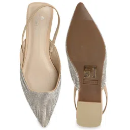 Call It Spring Women's Beige Sling Back Sandals image 3