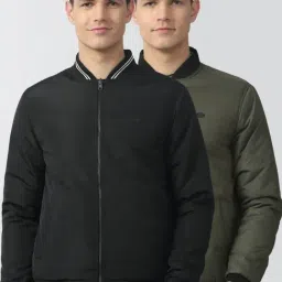 Peter England Casuals Black Regular Fit Jacket-image-14