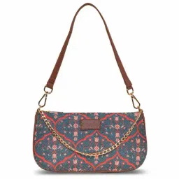 ZOUK Blue Printed Shoulder Bag-picture-20