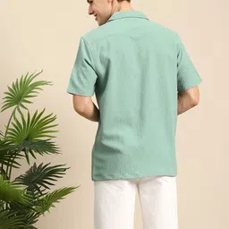 Mast & Harbour Self Design Textured Casual Shirt image 2