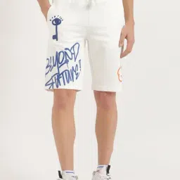 United Colors Of Benetton White Regular Fit Printed Shorts-picture-24