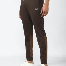 Van Heusen Flex Brown Slim Fit Solid Joggers image 3