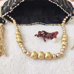 LABEL KANUPRIYA Embellished Potli Clutch image 5