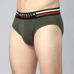 Van Heusen Olive Green Briefs image 3