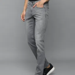 Louis Philippe Jeans Grey Cotton Slim Fit Jeans image 3