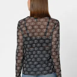 Vero Moda Black & White Printed Top image 3