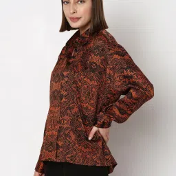 Vero Moda Brown & Black Printed Shirt image 3