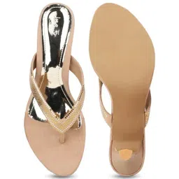 Inc.5 Women's Beige Thong Stilettos image 4