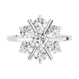 Sparkles Lab Grown Diamond 14k (585) White Gold Ring for Women-picture-49