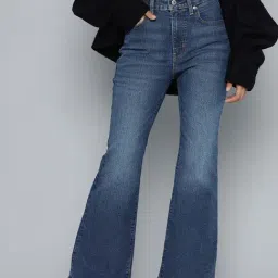 Levi's Women's High Rise 726 Flared Fit Blue Jeans-picture-40