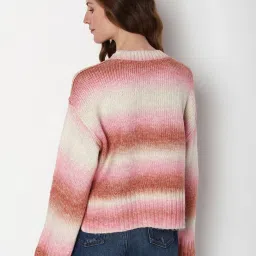 Vero Moda Red Color-Block Pullover image 3