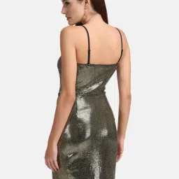 Kazo Gold Embellished Wrap Dress image 2