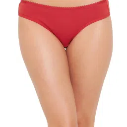 Clovia Red & Green Cotton Bikini Panties - Pack Of 3 image 2