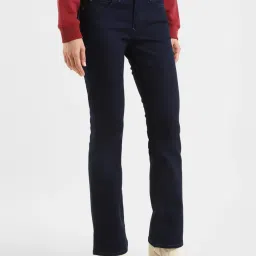 Levi's 715 Dark Blue Bootcut Mid Rise Jeans image 3