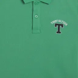Tommy Hilfiger Kids Coastal Green Regular Fit Polo T-Shirt image 3
