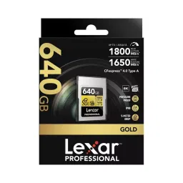 Lexar Professional CFexpress 4.0 Type A Memory Card 640 GB Upto 1800 Mbps Read & 1650 Mbps Write Speed, GOLD image 2