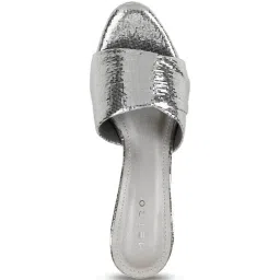 Metro Women's Silver Ethnic Sandals image 4